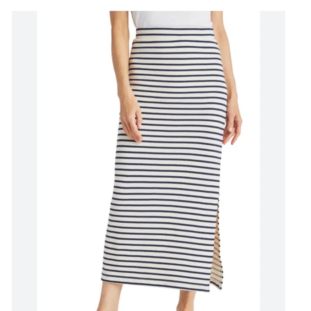 Splendid Striped Navy and White Women's Skirt